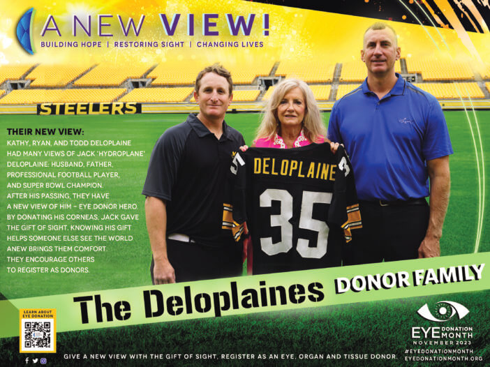 The Deloplaines - the "faces" of Eye Donation Month 2023.